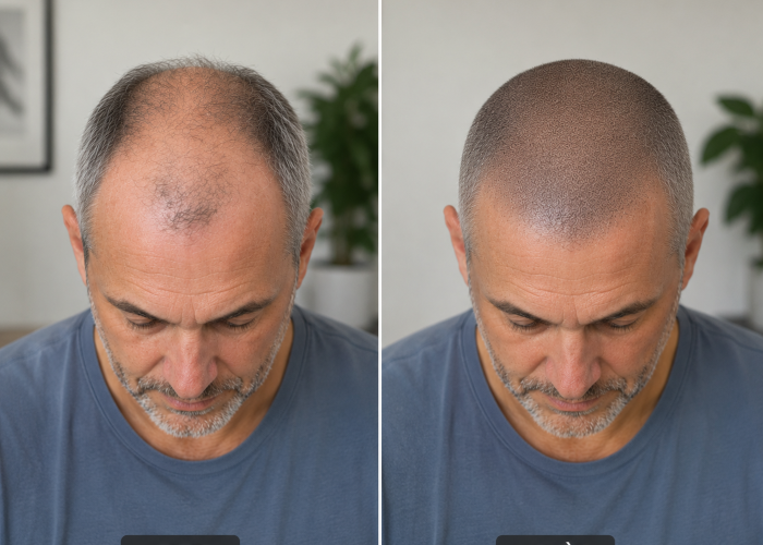 effet crane rasé tricopigmentation