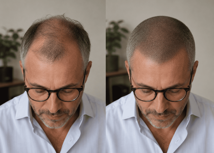 effet crané tricopigmentation bordeaux